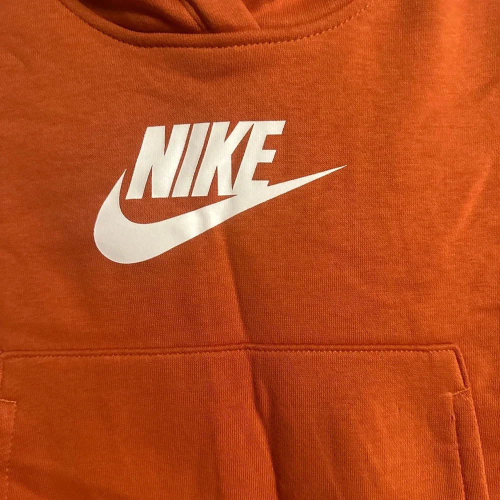 Nike Girls’ Sportswear Club Fleece Pullover Hoodie: ORANGE: NWT: SZ S
